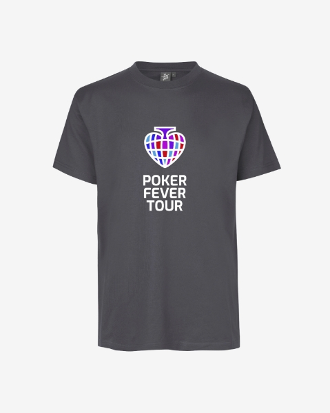 Obrazek Poker Fever Tour - T-shirt Silver Grey