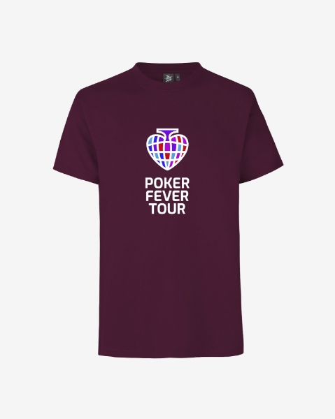 Obrazek Poker Fever Tour - T-shirt Bordeaux
