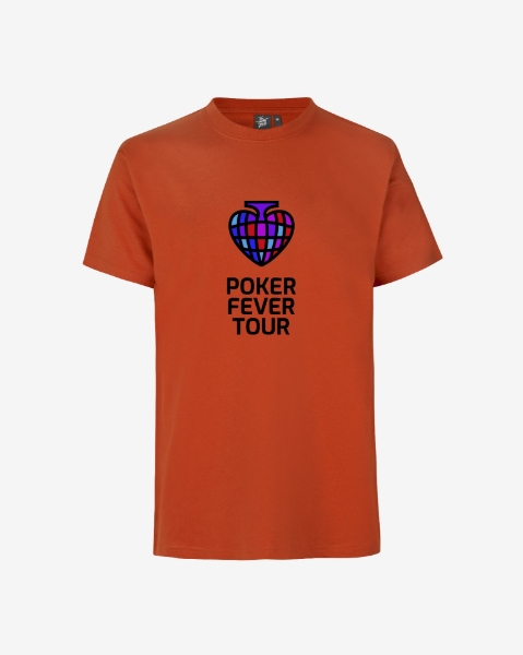 Obrazek Poker Fever Tour - T-shirt Orange 1