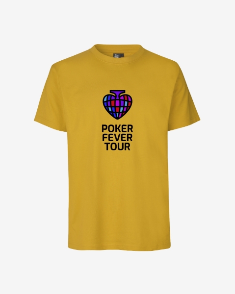 Obrazek Poker Fever Tour - T-shirt Yellow