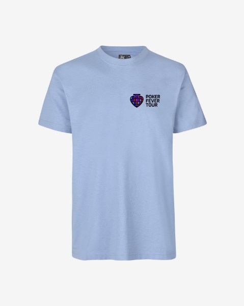 Obrazek Poker Fever Tour - T-shirt Light Blue 2