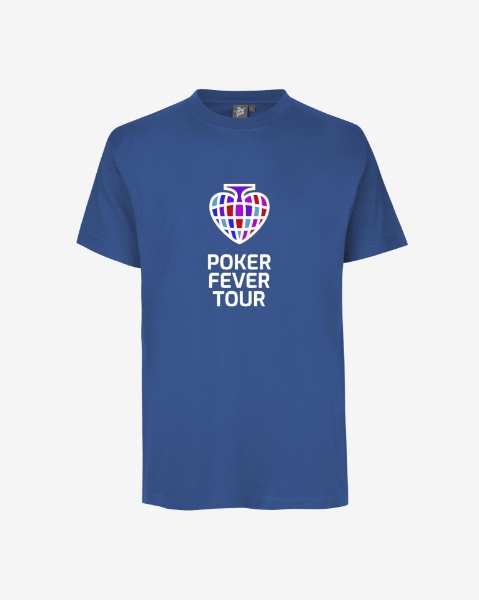 Obrazek Poker Fever Tour - T-shirt Azure