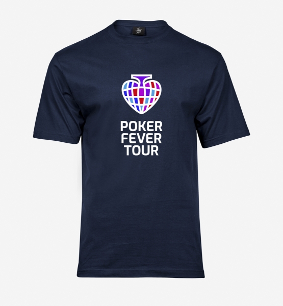 Obrazek POKER FEVER TOUR - Koszulka Granat, Duże Logo