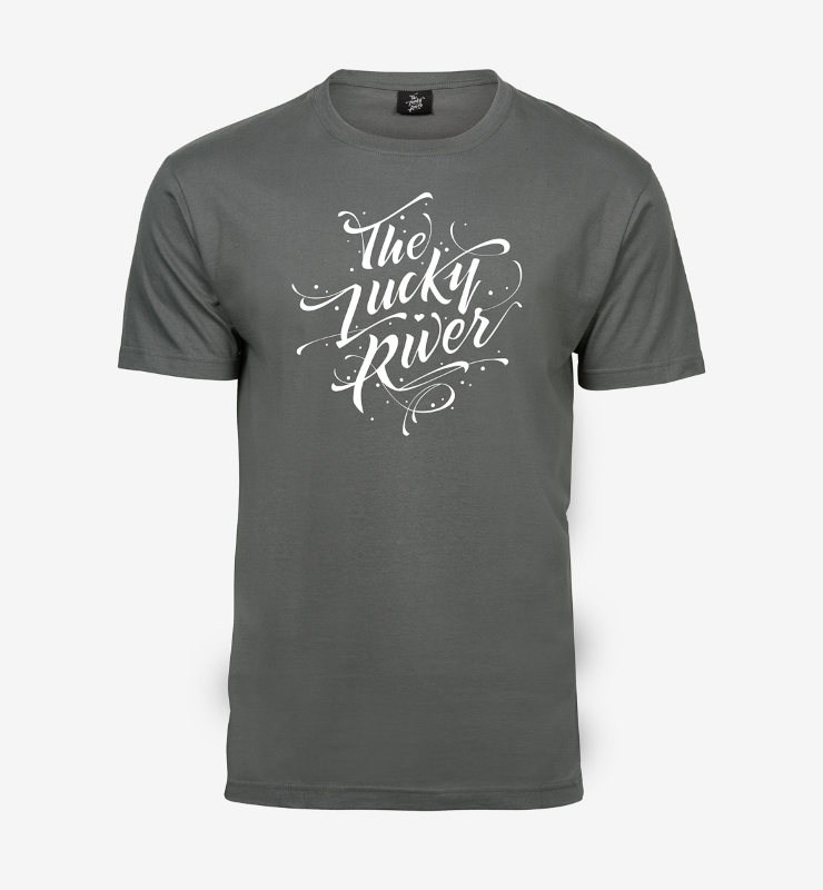 Obrazek THE LUCKY RIVER - Koszulka Stalowa, Duże Logo