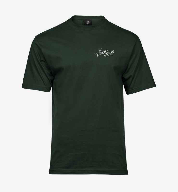 Obrazek THE LUCKY RIVER - Koszulka Butelkowa Zieleń, Małe Logo