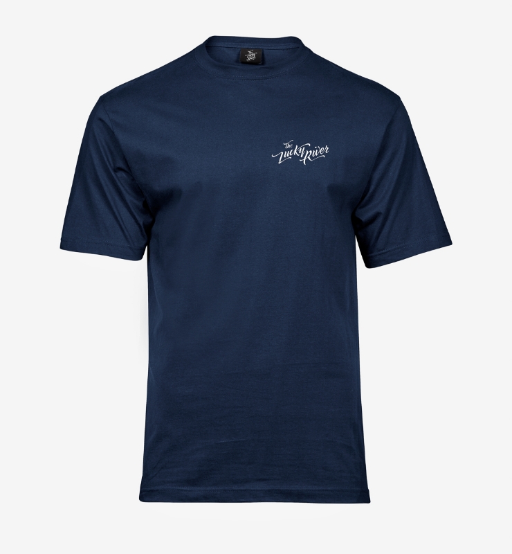 Obrazek THE LUCKY RIVER - Koszulka Granatowa, Małe Logo