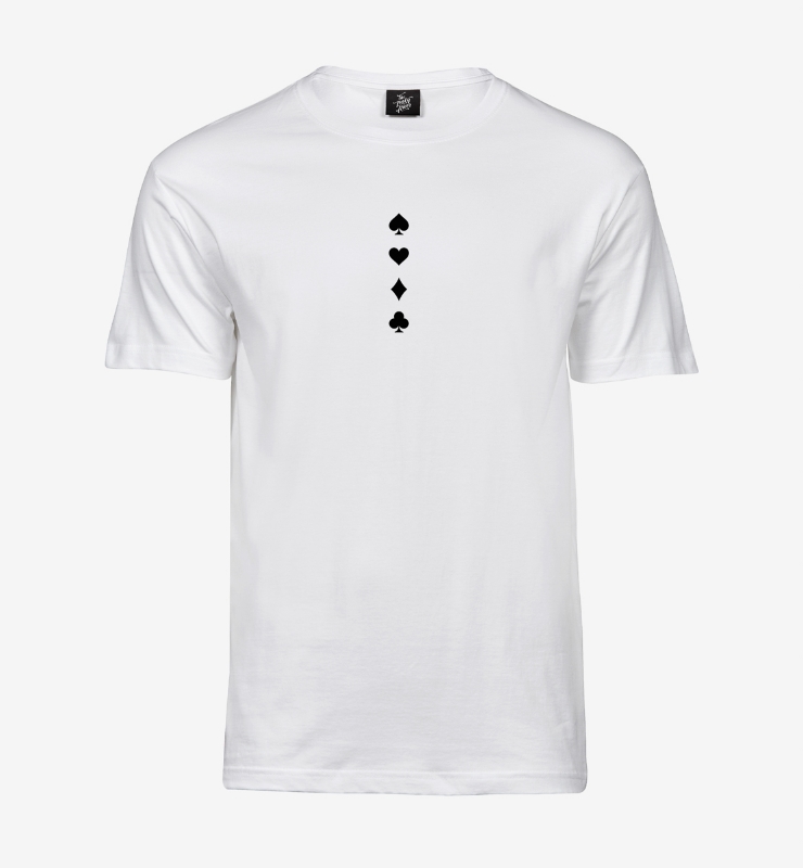 Obrazek Poker Suits Tee - Koszulka Biała