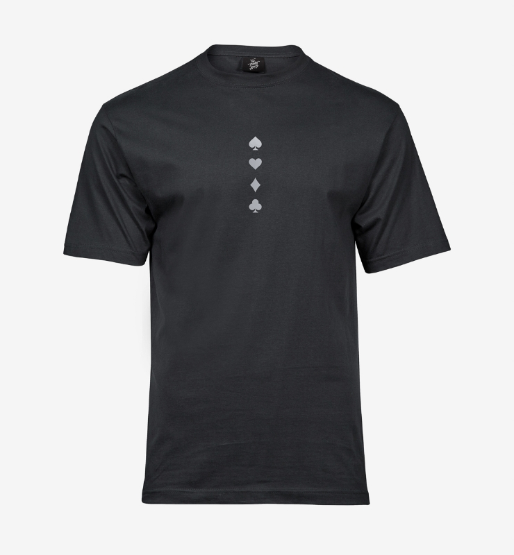 Obrazek Poker Suits Tee - Koszulka Ciemna Szara