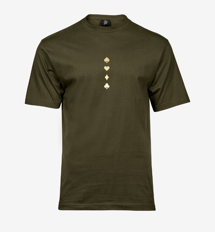 Obrazek Poker Suits Tee - Koszulka Oliwkowa