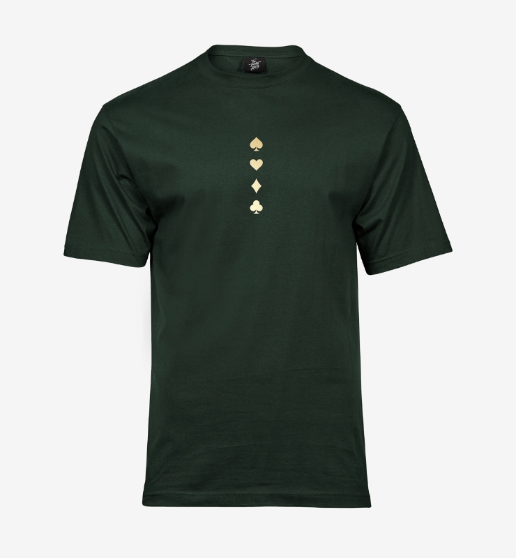 Obrazek Poker Suits Tee - Koszulka Butelkowa Zieleń