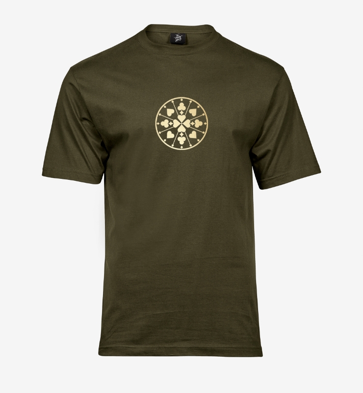 Obrazek Poker Wheel Tee - Koszulka Oliwkowa