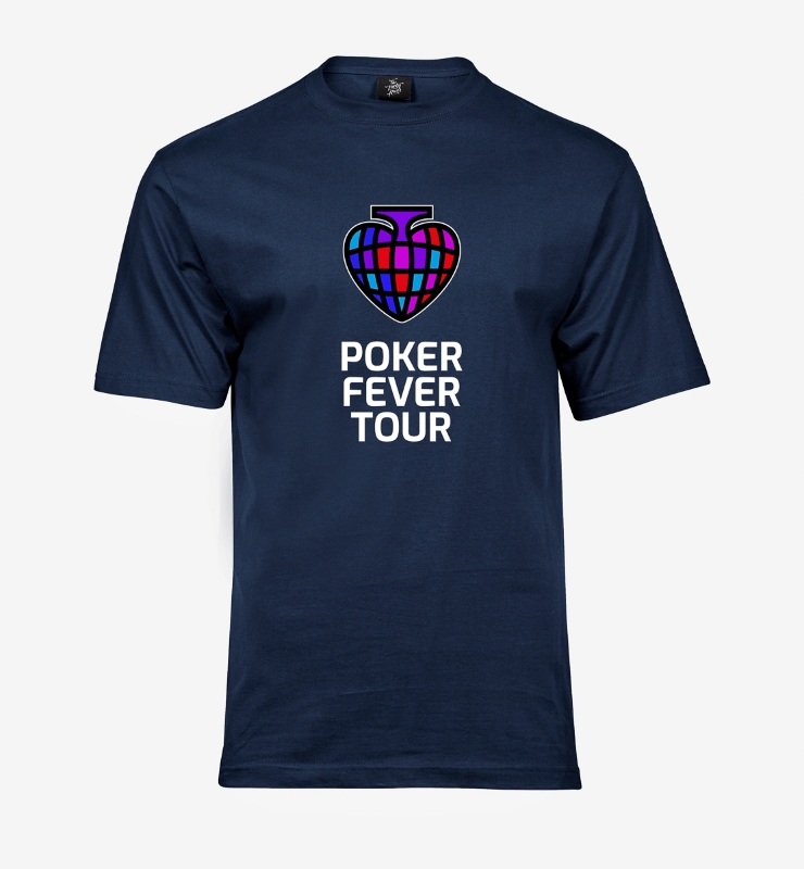 Obrazek POKER FEVER TOUR - Koszulka Granatowa, Duże Logo