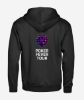 Obrazek POKER FEVER TOUR - Bluza z kapturem na zamek, Czarna