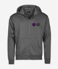 Obrazek POKER FEVER TOUR - Bluza z kapturem na zamek, Stalowa