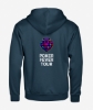 Obrazek POKER FEVER TOUR - Bluza z kapturem na zamek, Granatowa
