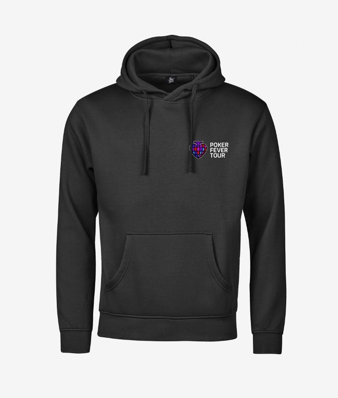 Obrazek POKER FEVER TOUR - Bluza z kapturem ze ściągaczem, Czarna