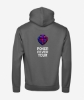 Obrazek POKER FEVER TOUR - Bluza z kapturem ze ściągaczem, Stalowa
