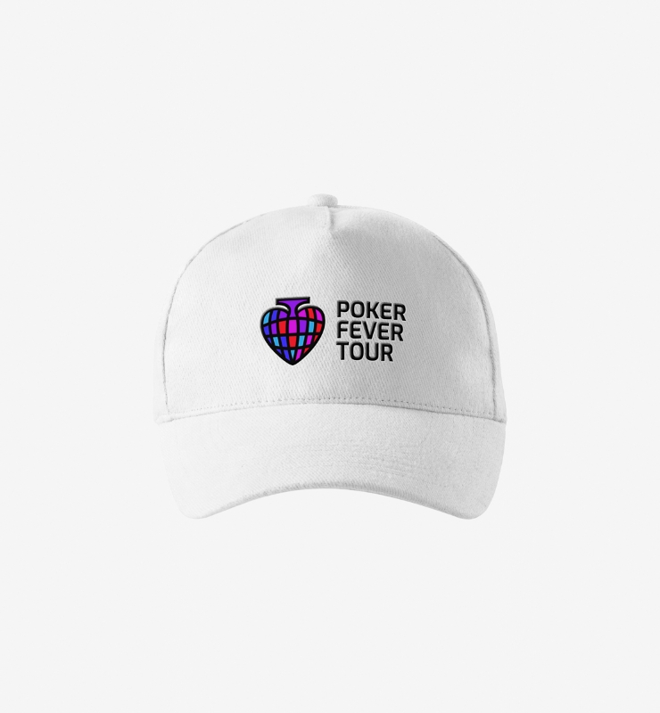 Obrazek Poker Fever Tour - Czapka Rap Unisex - Biała 