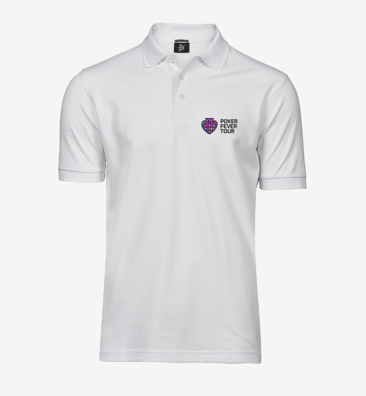 Obrazek POKER FEVER TOUR - Koszulka Polo Biała