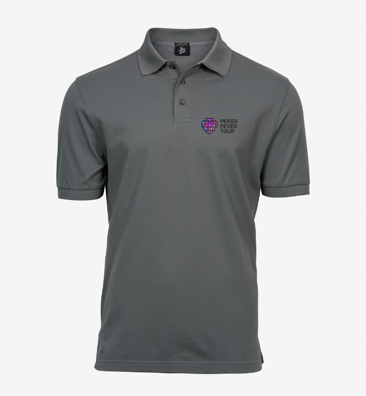 Obrazek POKER FEVER TOUR - Koszulka Polo Stalowa