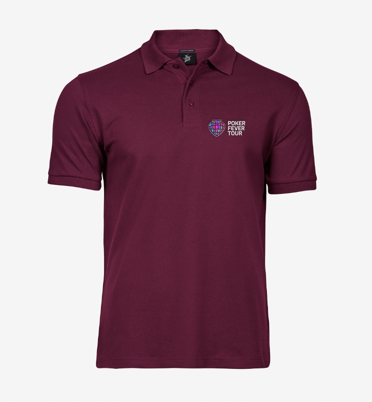 Obrazek POKER FEVER TOUR - Koszulka Polo Bordowa