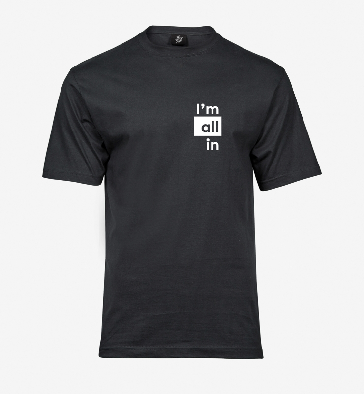 Obrazek I'M ALL IN - Koszulka Ciemna Szara