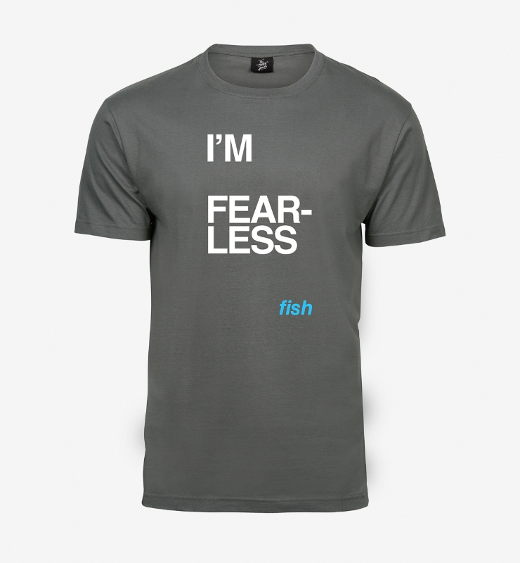 Obrazek FEARLESS FISH - Koszulka Stalowa