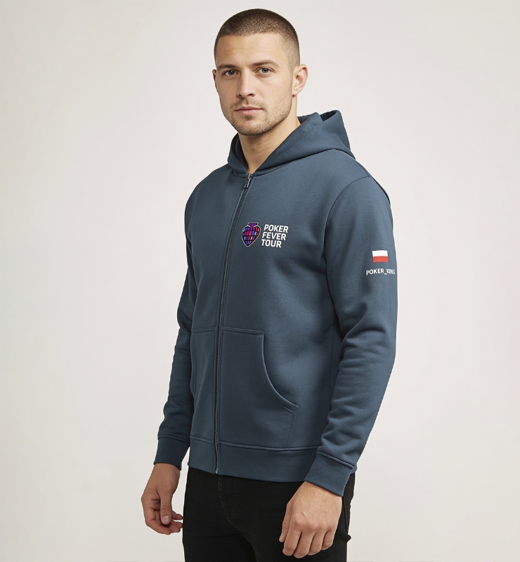 Picture of POKER FEVER TOUR - Navy Hoodie Zip